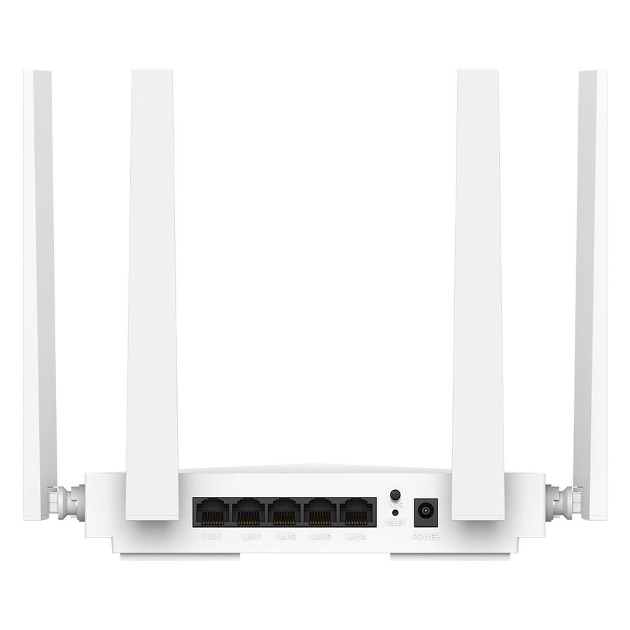 Cudy WR3000U-256MB — задняя панель: WAN, 4× LAN, WPS/RESET, питание