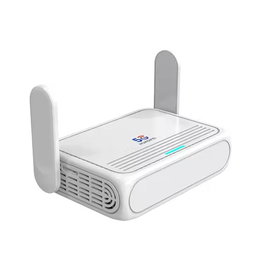 Роутер Huasifei WH3000 Pro — корпус с двумя внешними антеннами и индикатором