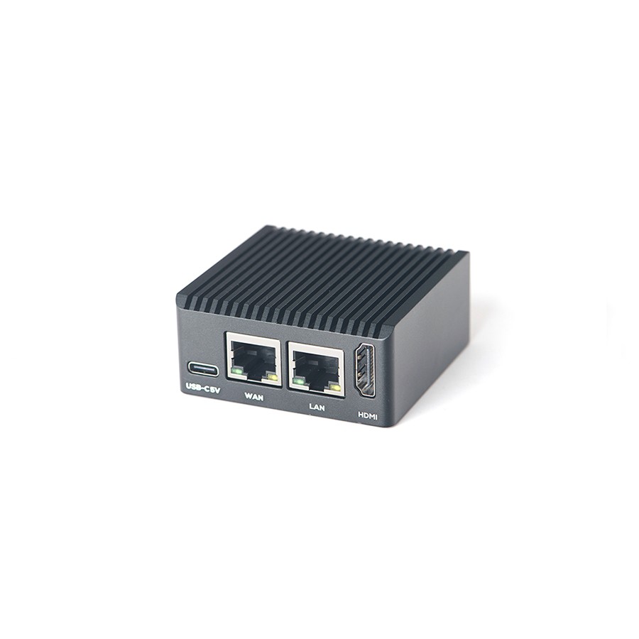Мини-роутер Friendly NanoPi R3S в металлическом корпусе — порты USB-C, WAN, LAN, HDMI